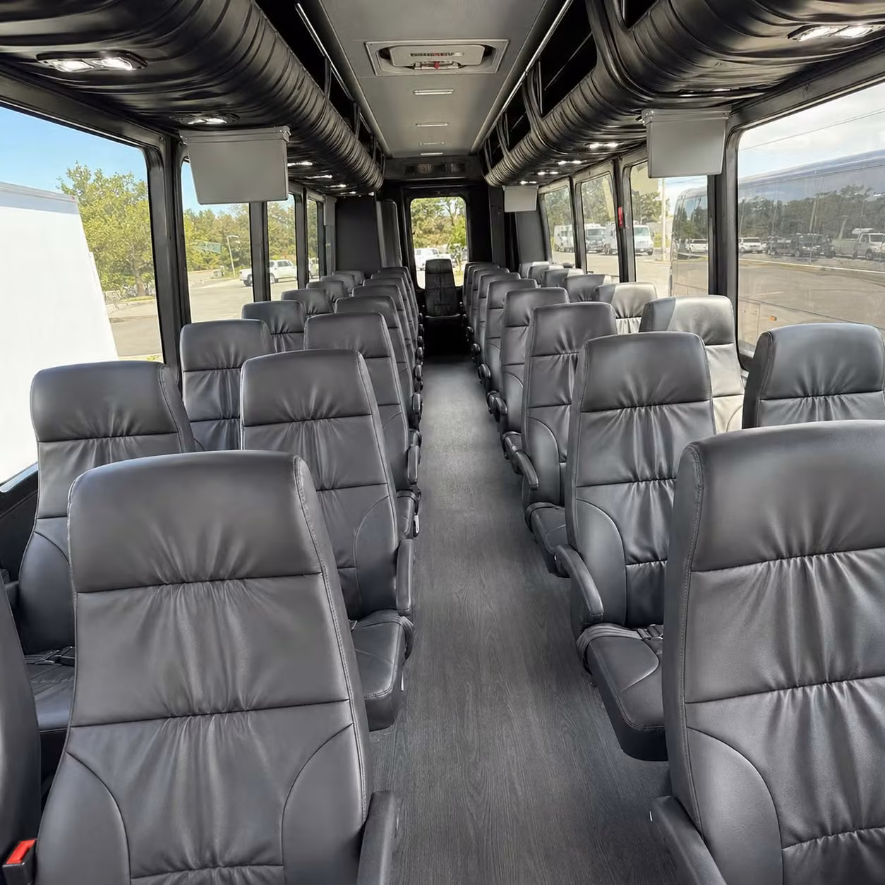 28 passenger minibus interior