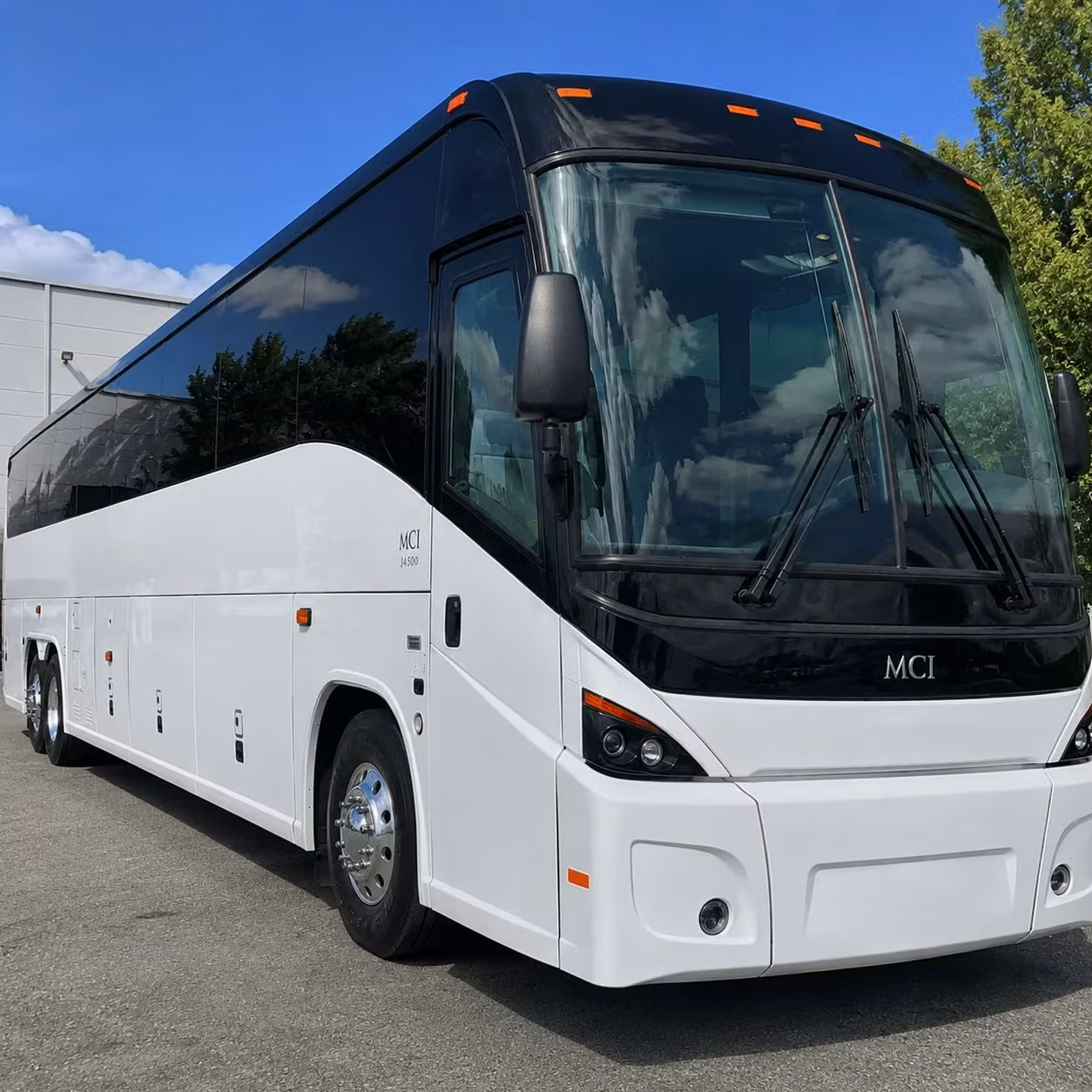 palmdale charter bus rental exterior