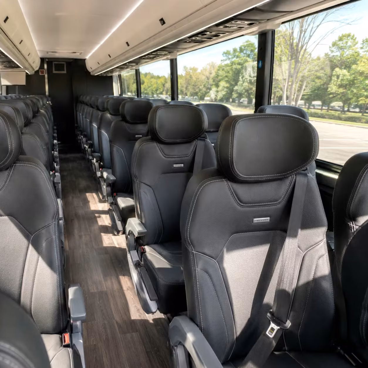 palmdale charter bus rental inside