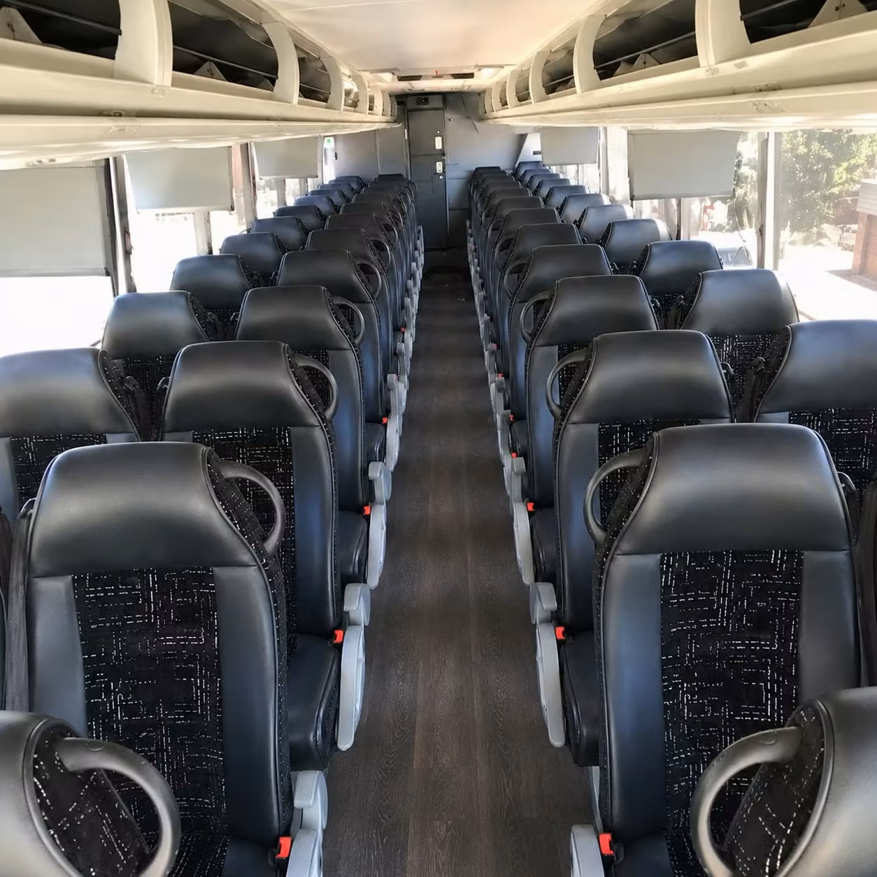 palmdale charter bus rental interior